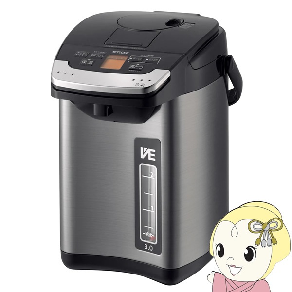 タイガー　電動ポット　蒸気レス　とく子さん 蒸気レスVE電気まほうびん TIGER タイガー 電気ポット とく子さん
