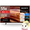 4K�վ��ƥ�� SONY ���ˡ� BRAVIA �֥�ӥ� 55V�� 4K���塼�ʡ���¢ GoogleTV��ǽ��� YouTube�б� X75WL���꡼�� KJ-55X75WL�ڴ�����͹������̵����(Υ�����)��