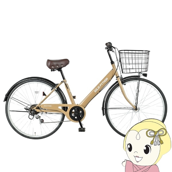 メーカー直送】 自転車 26インチ 美和商事 ソリッドパイソン26 外装6段 