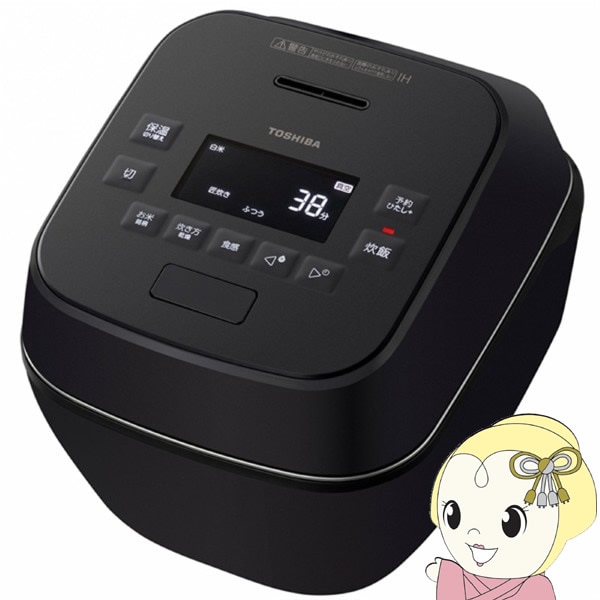 東芝 真空IHジャー炊飯器 5.5合炊き グランブラック 炎匠炊き RC-10SGA