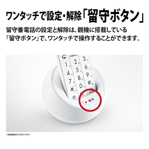 電話機 シャープ SHARP デジタルコードレス電話機 子機1台 ホワイト系