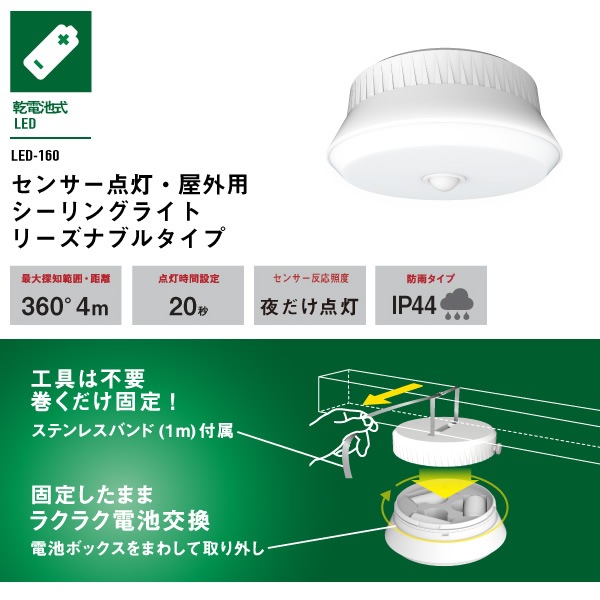 �߸˶Ͼ����ॵ�� �����ѥ��󥵡�������󥰥饤�� LED-160�������̡�