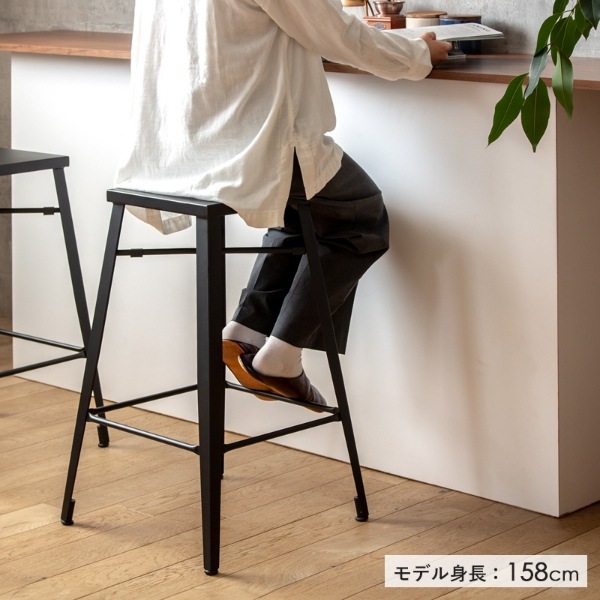 カウンターチェア 高級感 アイアンカウンターチェア 1脚 cafe カフェ