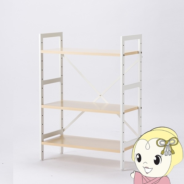 オープンラック オープンシェルフ スチールラック 3段 幅62 高さ108