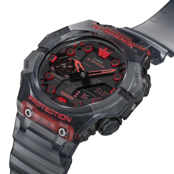 CASIO G-SHOCK チタン製 デジタル腕 時計 スケルトン（赤） 送料無料(沖縄・北海道・離島除く)□G-SHOCK GA-B001G-1AJF