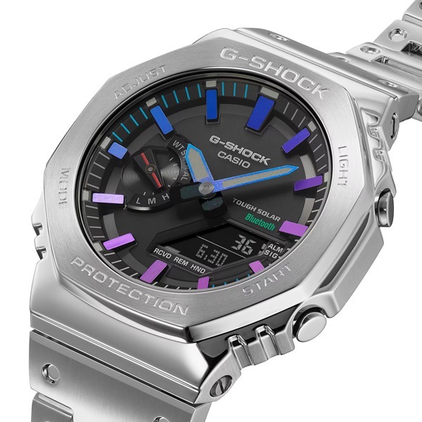 CASIO G-SHOCK FULL METAL フルメタル レインボーカラー アクセント GM 