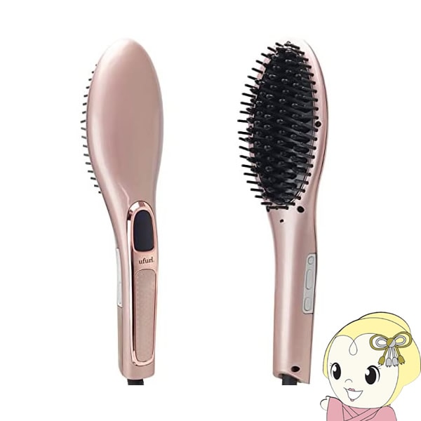 ブラシヘアアイロン ピンク Laplina ブラシヘアアイロン ピンク