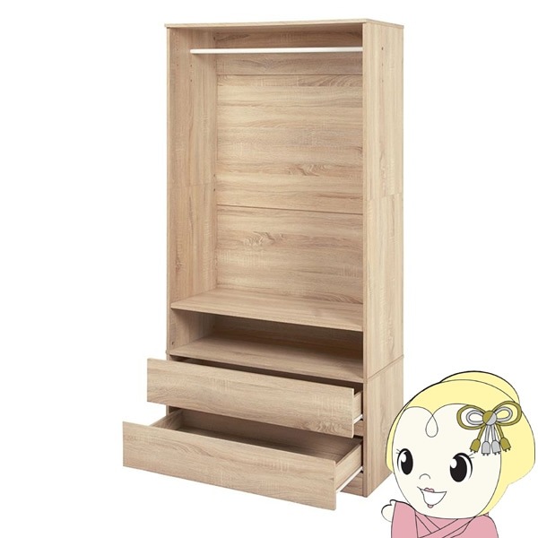 その他 Fu ワードローブ【メーカー直送】RKK-1622 ナチュラル 萩原