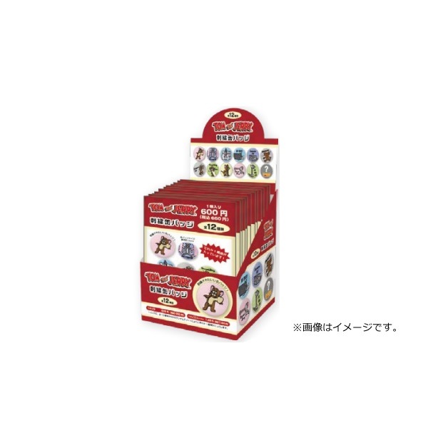 在庫処分 トムとジェリー 刺繍 缶バッジ かわいい キッズ かばん