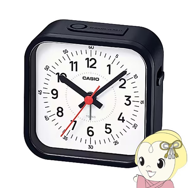 B8・9・10・11●黒4台CASIO電波目覚まし時計TQT-351NJ-1JF TQT-351NJ-1JF | CASIO
