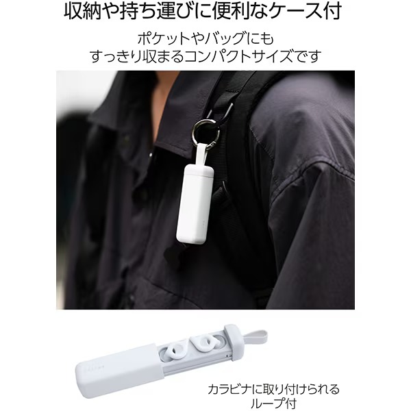 ���쥳�� ��̲�Ѽ��� ECLEAR Earplug Duo �ۥ磻�� HCSL-EP02WH ���� 2�ť��å� ���ꥳ��������̡�