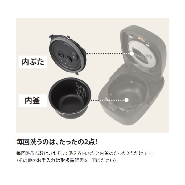 炊飯器 象印 ZOJIRUSHI 圧力IH炊飯ジャー 極め炊き 1升炊き ブラック