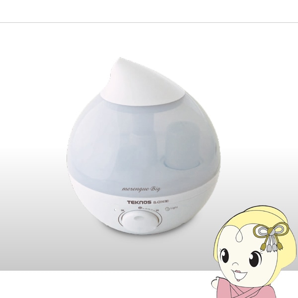 取り寄せ：入荷目安3～5営業日】加湿器 超音波式 しずく型 テクノス