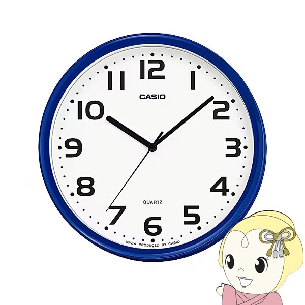EGA-CHANNEL アナログ時計 2色セット 取り寄せ：入荷目安3～5営業日】掛け時計 ブルー 直径25cm アナログ IQ