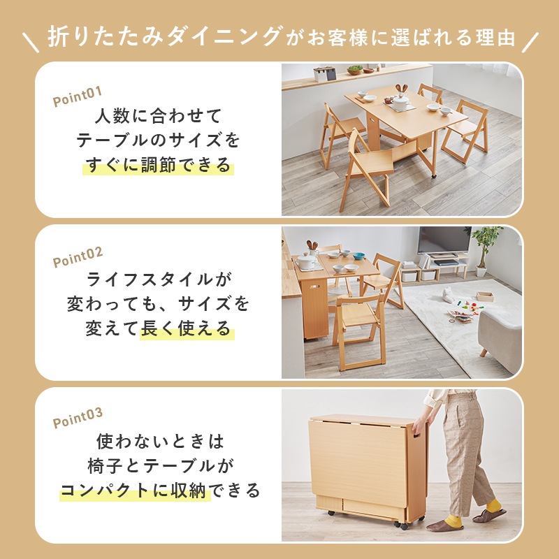 ダイニング5点セット バタフライ伸長式 テーブル チェア 4脚 