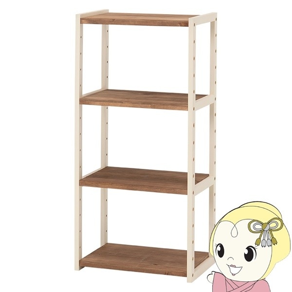 本棚オープンラックアイボリー