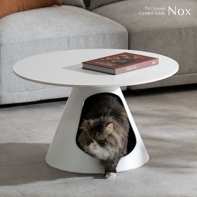 ペットベッドセンターテーブル Nox ノックス 径70cm ペットハウス 猫