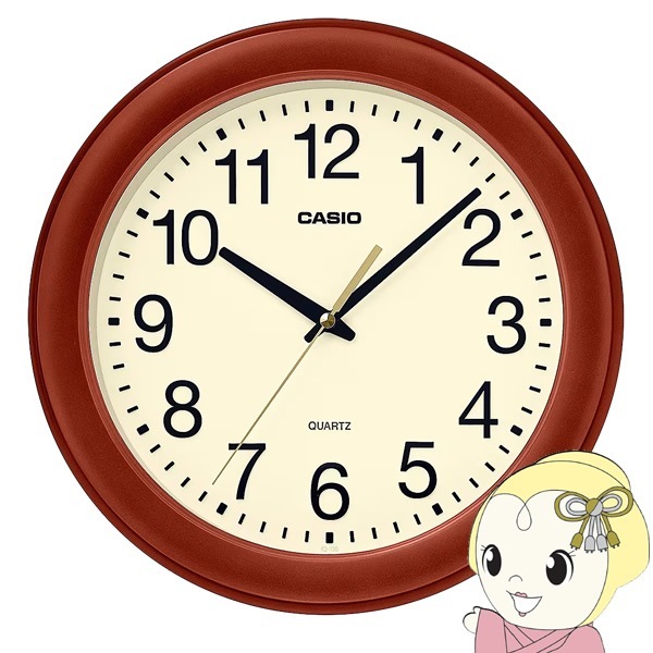 取り寄せ：入荷目安3～5営業日】掛け時計 ブラウン アナログ 木目 29.5