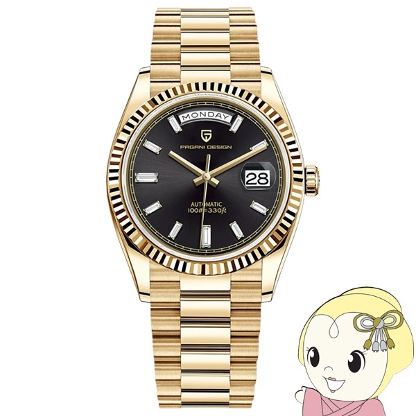 腕時計 メンズ PAGANI DESIGN PD-1752 自動巻き 36mm ゴールド