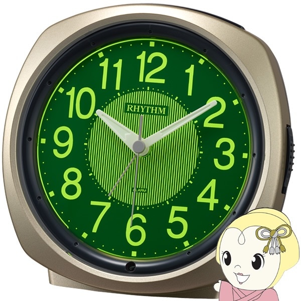 置き時計 目覚まし時計 電子音アラーム 連続秒針 暗所 自動 点灯