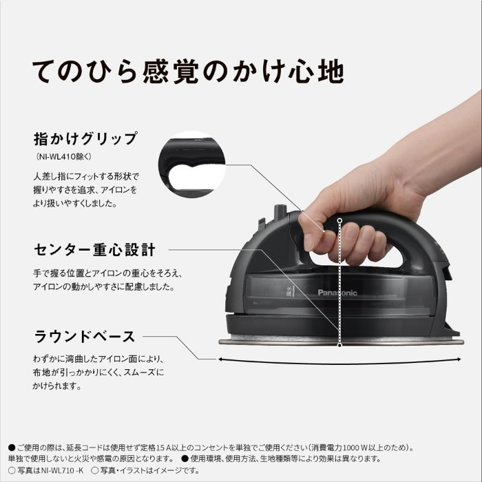 コードレススチームアイロン Panasonic パナソニック ホワイト NI