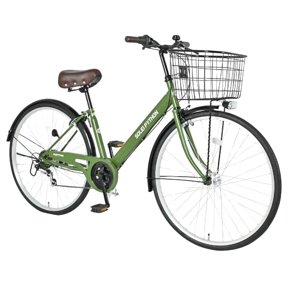 メーカー直送】 自転車 27インチ 美和商事 ソリッドパイソン27 外装6段
