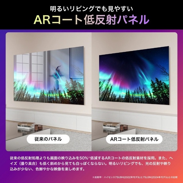 液晶テレビ 【設置込み】 ハイセンス Hisense 65U9N U9Nシリーズ 65型 