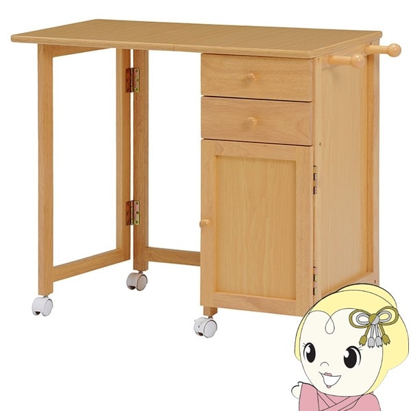 事務机　三段ワーキングテーブル　四隅ローラー搭載　移動式　70×120×60cm 事務机 三段ワーキングテーブル 四隅ローラー搭載 移動式 70×120×60cm