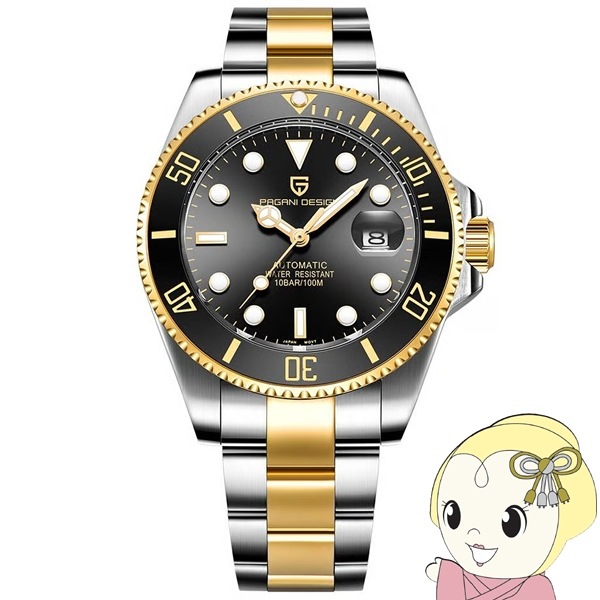 腕時計 メンズ PAGANI DESIGN PD-1639 自動巻き 日付表示 43mm