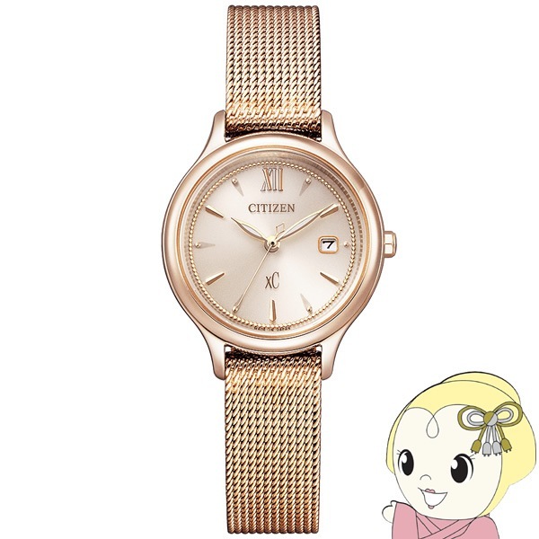 腕時計 クロスシー エコ・ドライブ サクラ色 防水 EW2635-54A