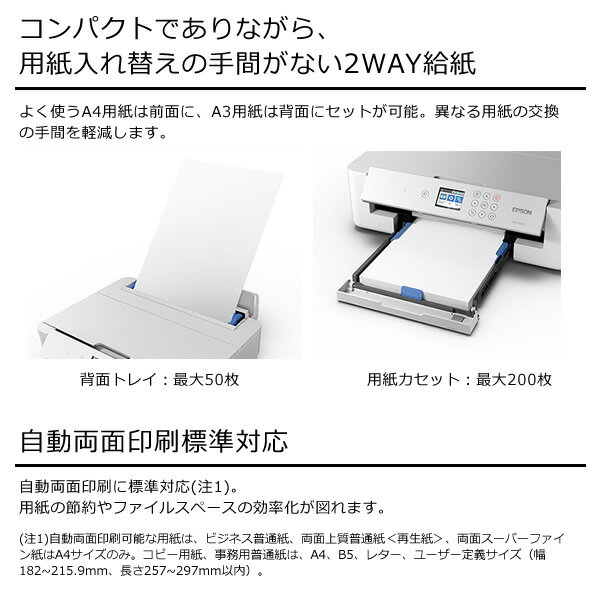 PX-S5010 エプソン A3ノビ対応 インクジェットプリンター ホワイト 