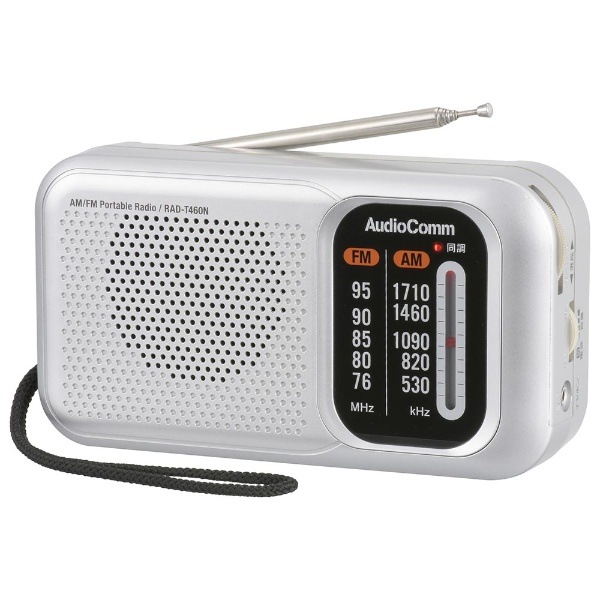 �������ŵ� AudioComm �����ߥ� �ݡ����֥�饸�� AM/FM �磻��FM�б� RAD-T460N-S������̵��(�̳�ƻ�����졦Υ�����)��