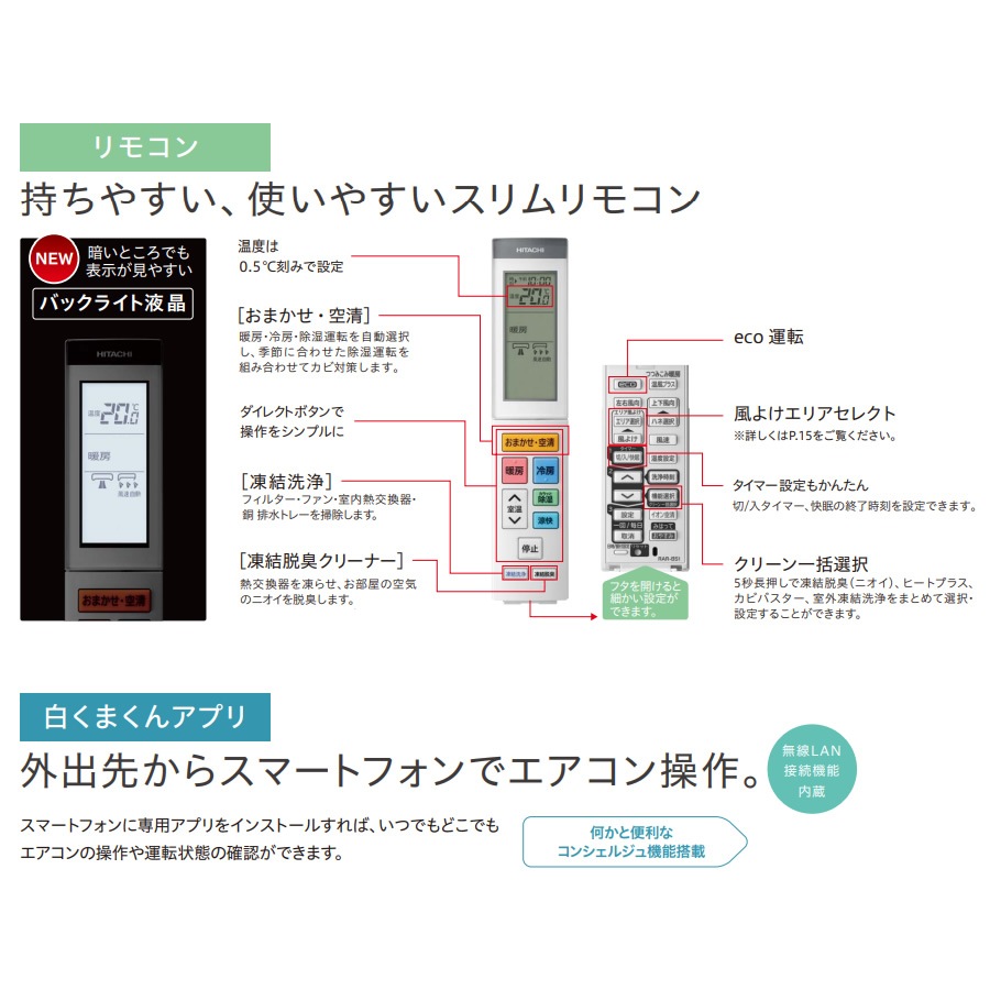 エアコン 工事込 8畳用 日立 白くまくん プレミアムXシリーズ 2.5kW 単