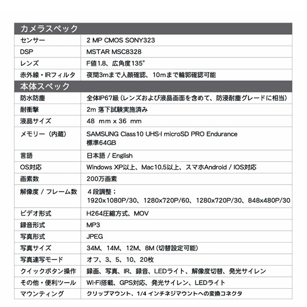 ��ž�֥ɥ饤�֥쥳������ �������ƥ�������� ��˥ե����� Finetech ���ե�Х���쥳������ V6 64GB Type-C  FT-V6-X064C������̵��(�̳�ƻ�����졦Υ�����)��