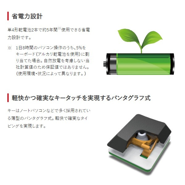 �磻��쥹�����ܡ��� ����ѥ��� 2.4GHz ̵�� �ƥ󥭡��դ� �ѥ󥿥���� �Хåե����� BSKBW330WH�������̡�