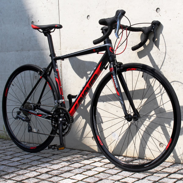 メーカー直送】 CANOVER CAR-011 ZENOS レッド/ブラック ロードバイク 