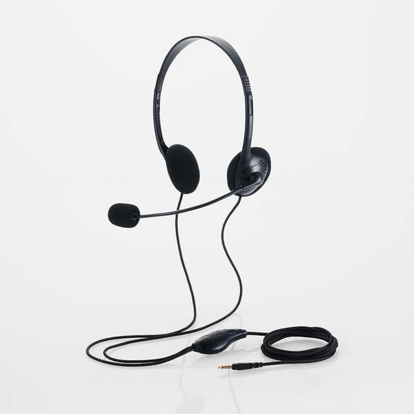 �߸ˤ��ꡡPC�ѥإåɥ��å� ���쥳�� ELECOM ξ������ͭ�������С��إåɥ��å� ��3.5mm 4�˥ߥ˥ץ饰 HS-HP14STBK�������̡�