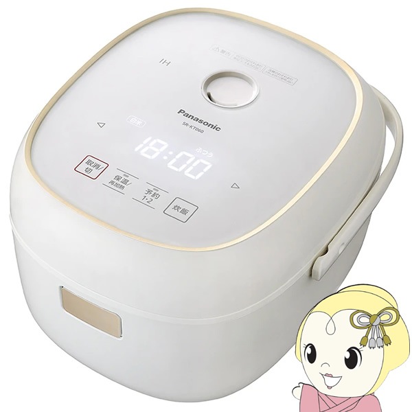 パナソニック IHジャー炊飯器 3.5合炊き ホワイト SR-KT060-W【送料 