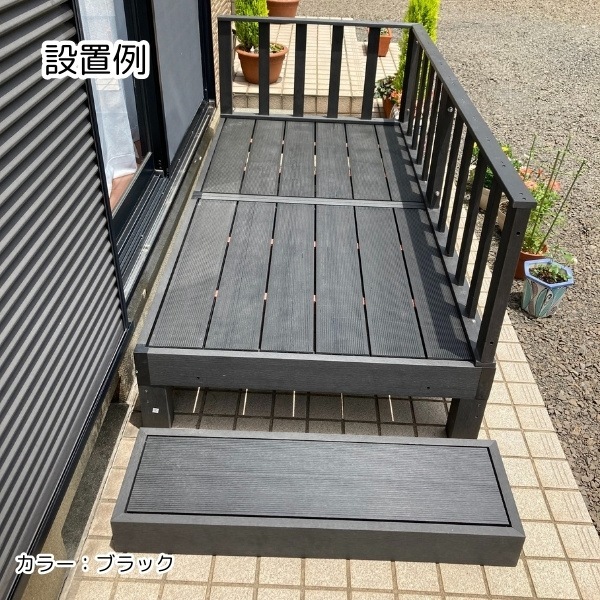 送料無料(沖縄・北海道・離島除く)□ウッドデッキ セット 本体×2＋