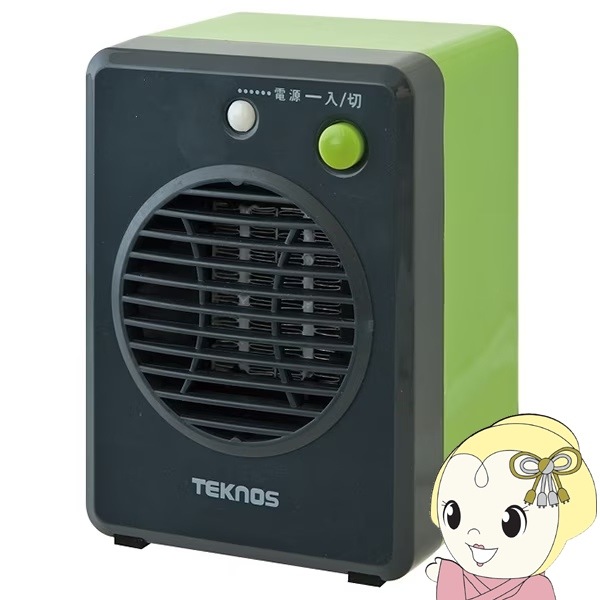 在庫あり ミニセラミックファンヒーター 300W テクノス TEKNOS