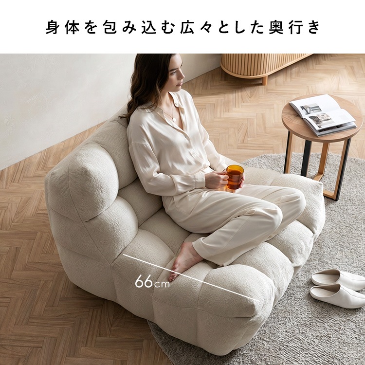 送料無料(沖縄・北海道・離島除く)□ソファ 圧縮ローソファ Ramka