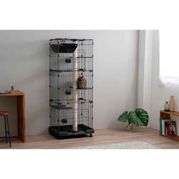 猫 ケージ 猫ゲージ キャットタワー 大型 3段 PCLC-703 おしゃれ