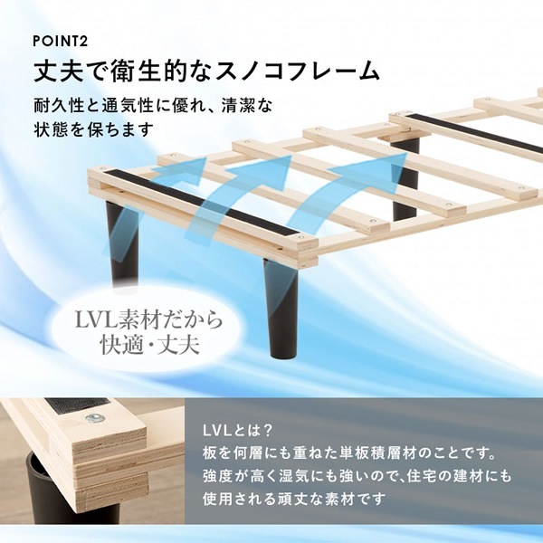 ���դ��ޥåȥ쥹�٥åɡڥ᡼����ľ���� �븶 �ϥ��ϥ� �ܥ�ͥ륳���� SSS(���ߥ��󥰥륷�硼��)������ �֥�å� KMB-3105SSS-BK������̵��(�̳�ƻ�����졦Υ�����)��