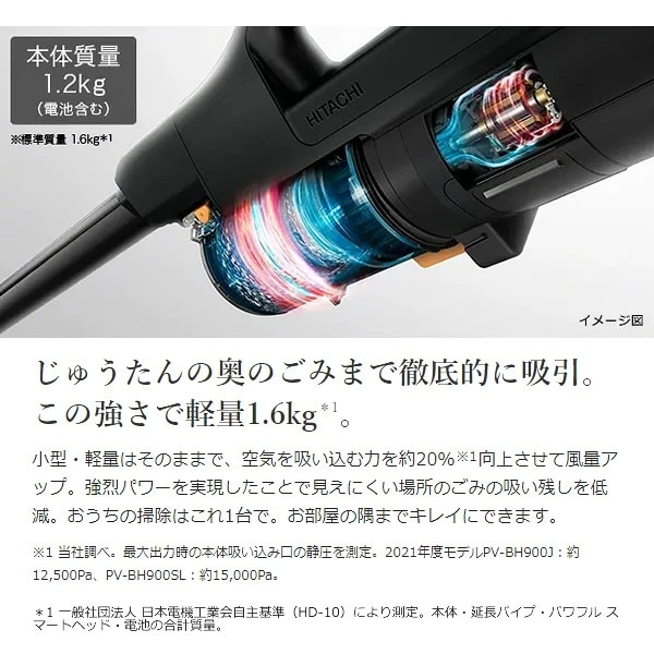 在庫限り 【開梱展示品】日立 HITACHI サイクロン式 スティック
