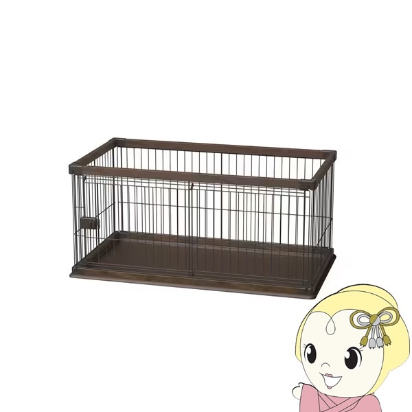 Woody Circle ペットサークル アイリスオーヤマ ウォルナット