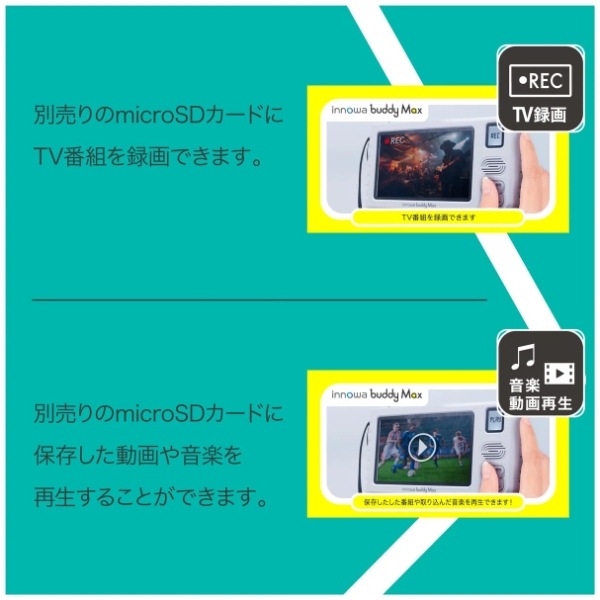 �ݡ����֥�饸�� �����顼���š��ɺҵ�ǽ�դ� ��󥻥�  AM  �磻��FM�ݡ����֥�ǥ�����饸�� buddy Max BM001 INNOWA������̵��(�̳�ƻ�����졦Υ�����)��