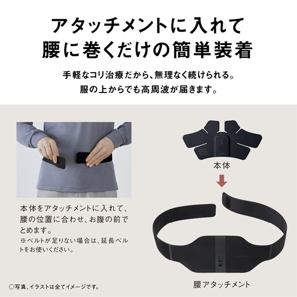 在庫限り 高周波治療器 コリコランワイド 腰用セット