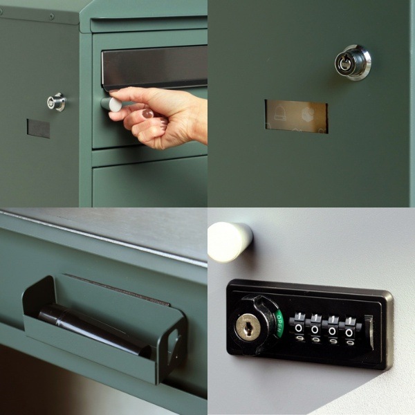 宅配ボックス ジータ 一戸建て ダイヤルロック ポスト一体型 おしゃれ