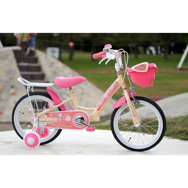 メーカ直送】子供用自転車 16インチ 補助輪付き マイパラス お花