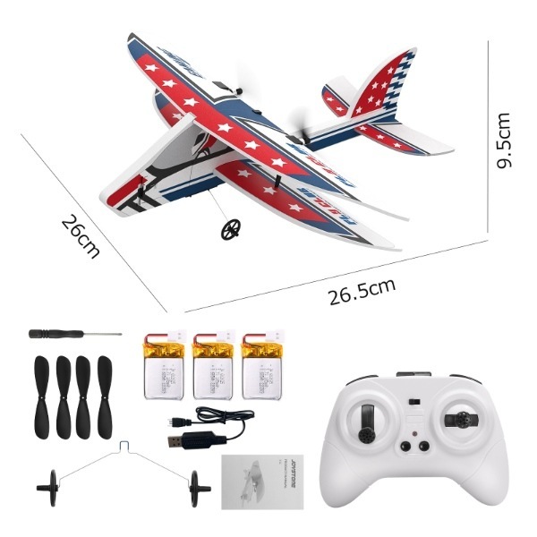 在庫限り DEERC ラジコン 飛行機 グライダー 固定翼 ジェット RCキット